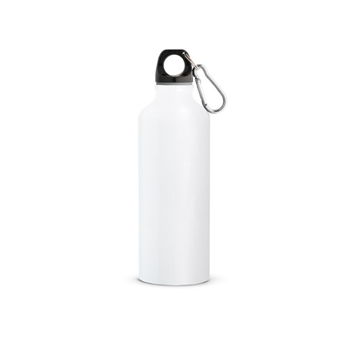 white RE-LANDSCAPE M. Botella de aluminio reciclado con mosquetón 530 mL