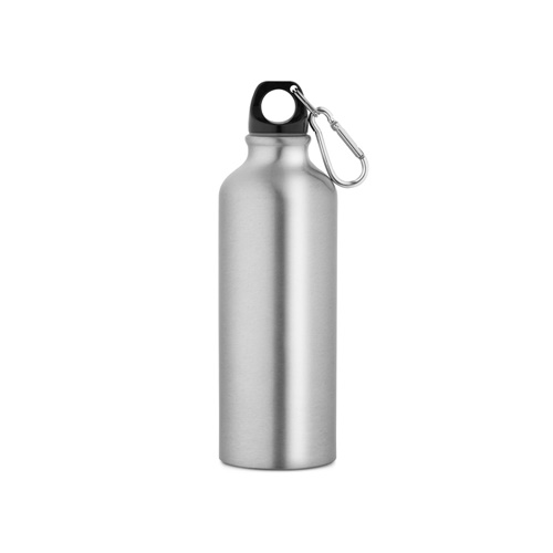 cromado satinado RE-LANDSCAPE M. Botella de aluminio reciclado con mosquetón 530 mL