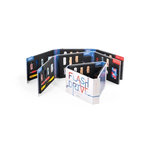 multicolor FLASH DRIVE SHOWCASE. Muestrario personalizado de pen drives