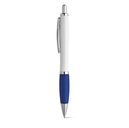 MOVE. Bolígrafo fabricado en ABS blanco con clip metálico