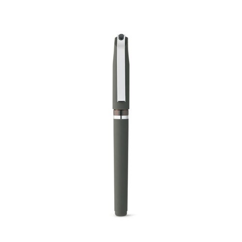 gray BOLT. Bolígrafo ABS con clip de metal
