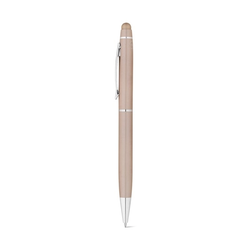 champagne JULIE. Bolígrafo de aluminio reciclado (100% rAL) con punta táctil