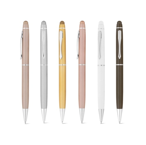 JULIE. Bolígrafo de aluminio reciclado (100% rAL) con punta táctil