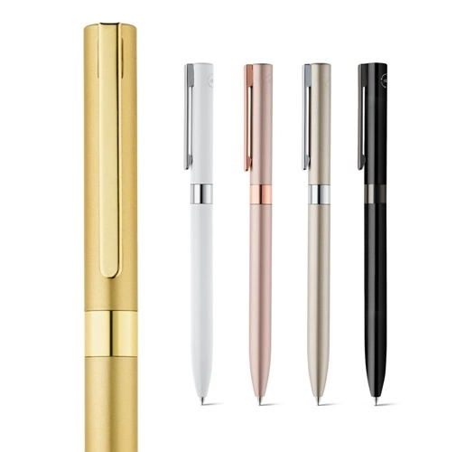 CLARE. Bolígrafo con mecanismo de giro, fabricado en aluminio reciclado (100% rAL)