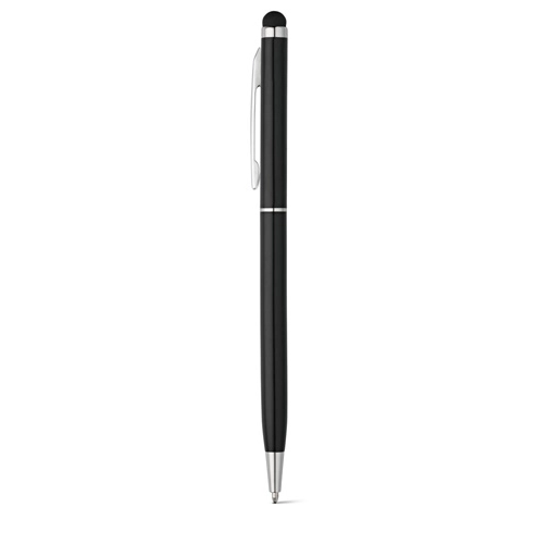 ZOE BK. Bolígrafo de aluminio con punta táctil