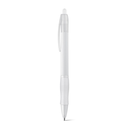 white SLIM BK. Bolígrafo ABS con antideslizante
