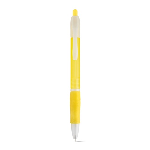 yellow SLIM BK. Bolígrafo ABS con antideslizante