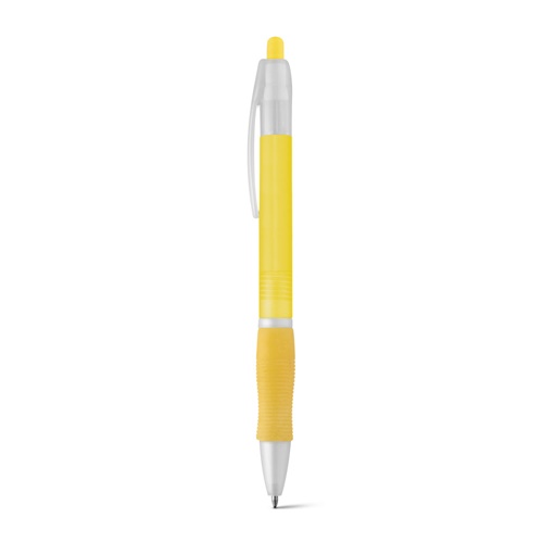 yellow SLIM BK. Bolígrafo ABS con antideslizante