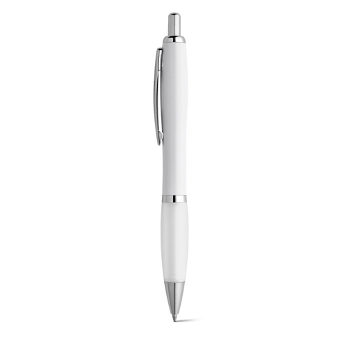 white MOVE BK. Bolígrafo fabricado en ABS con clip