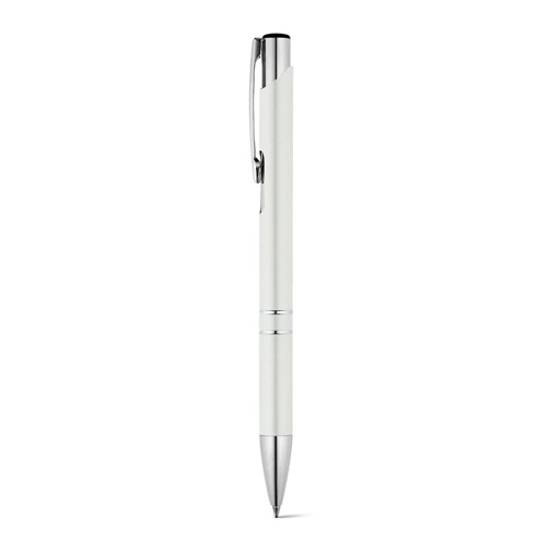white BETA BK. Bolígrafo de aluminio con clip