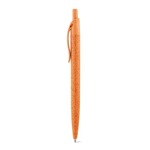 orange CAMILA. Bolígrafo fabricado en paja de trigo y ABS