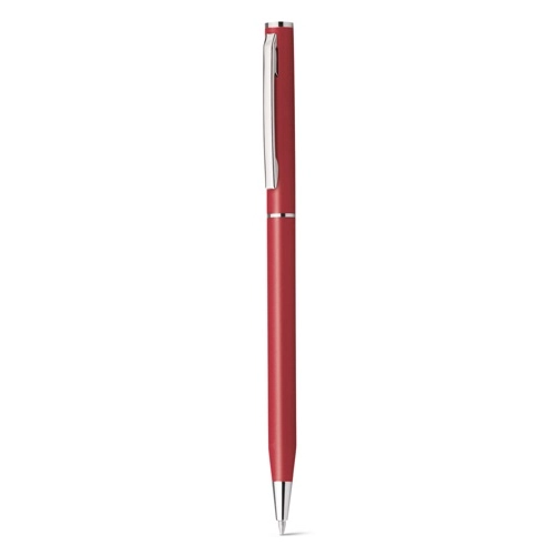 LESLEY METALLIC. Bolígrafo en aluminio con mecanismo de giro y clip