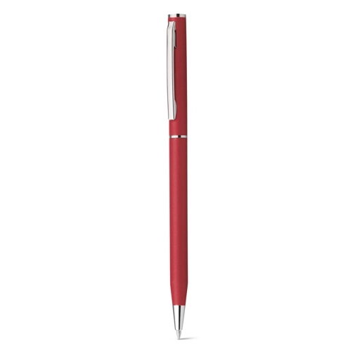 LESLEY METALLIC. Bolígrafo en aluminio con mecanismo de giro y clip