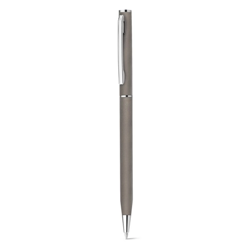 LESLEY METALLIC. Bolígrafo en aluminio con mecanismo de giro y clip