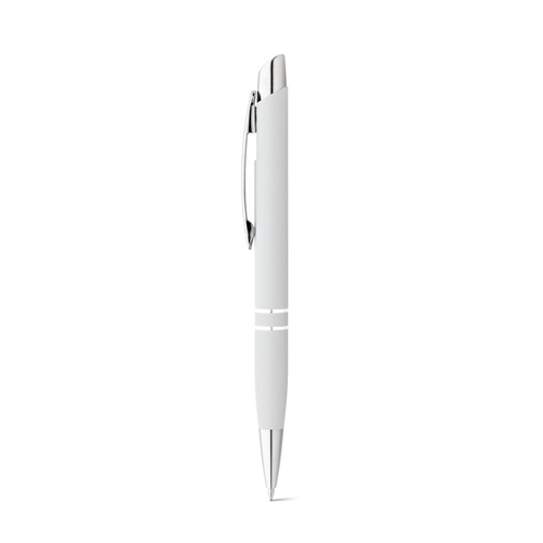 white MARIETA SOFT. Bolígrafo de aluminio