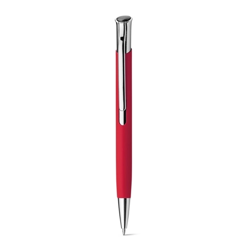 OLAF SOFT. Bolígrafo de aluminio con acabado de goma