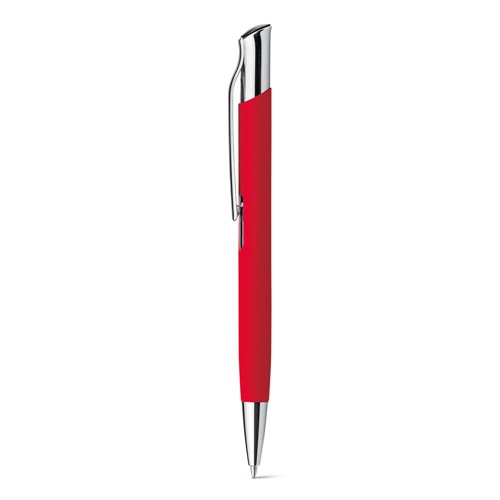 red OLAF SOFT. Bolígrafo de aluminio con acabado de goma