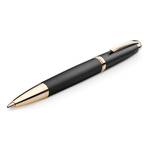 black EZEKIEL. Bolígrafo de metal con mecanismo de giro