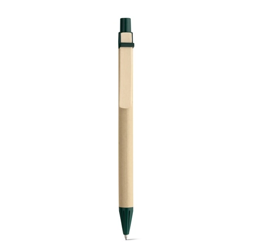 NAIROBI. Bolígrafo fabricado en papel kraft y clip de madera