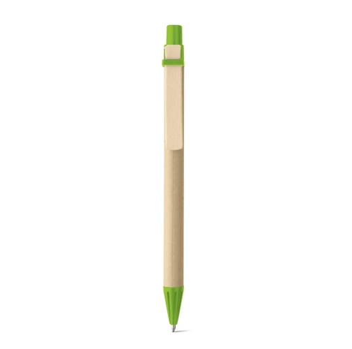 NAIROBI. Bolígrafo fabricado en papel kraft y clip de madera