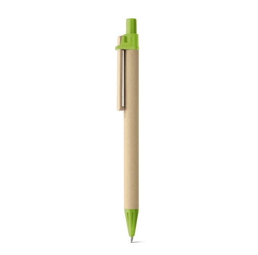 NAIROBI. Bolígrafo fabricado en papel kraft y clip de madera