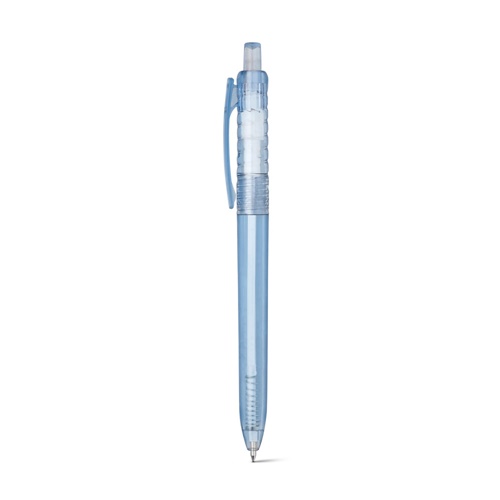 azul claro HYDRA. Bolígrafo en poliéster reciclado (100% rPET)