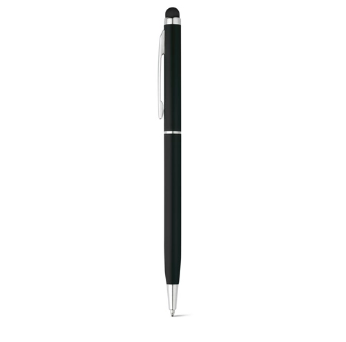 ZOE. Bolígrafo de aluminio con mecanismo de giro y punta táctil