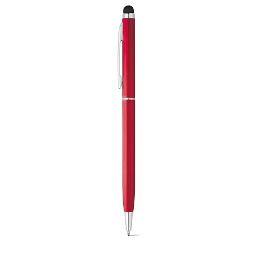ZOE. Bolígrafo de aluminio con mecanismo de giro y punta táctil