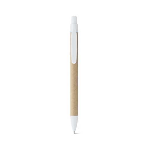 white REMI. Bolígrafo de papel kraft con clip
