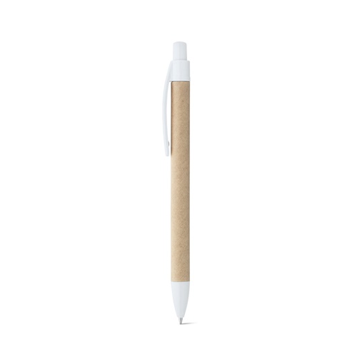 white REMI. Bolígrafo de papel kraft con clip