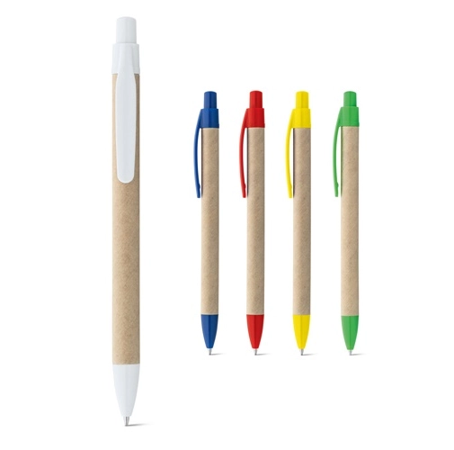 REMI. Bolígrafo fabricado con papel 100 % reciclado y con clip