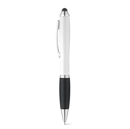 black SANS. Bolígrafo con mecanismo de giro y clip metálico