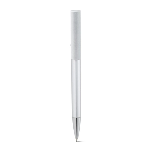 cromado satinado TECNA. Bolígrafo con acabado metalizado