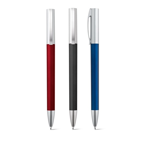 ELBE. Bolígrafo giratorio con clip metálico