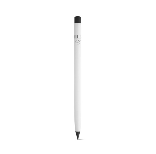 white LIMITLESS. Bolígrafo sin tinta con cuerpo de aluminio reciclado (100% rAL)