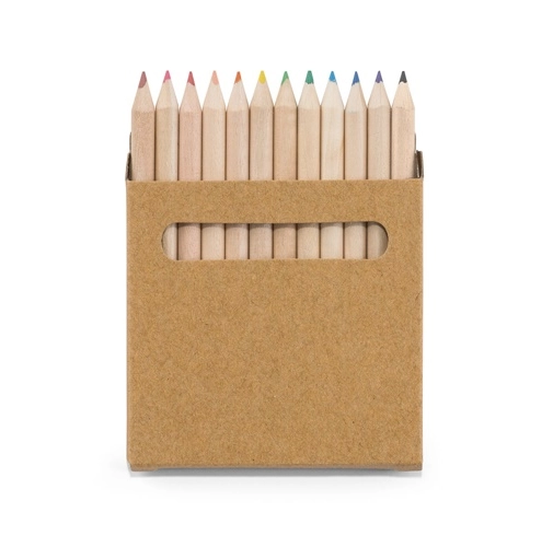 COLOURED. Caja con 12 lápices de color