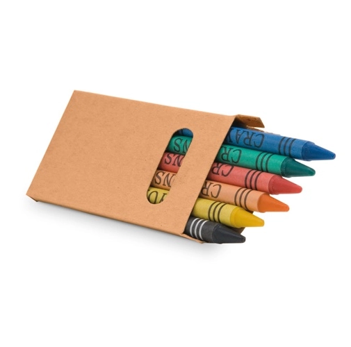 EAGLE. Caja con 6 lápices de cera