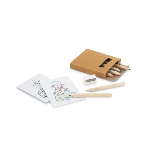 ANIM. Conjunto para colorir com lápis de cor