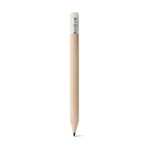 BARTER. Mini lápiz HB con goma de borrar