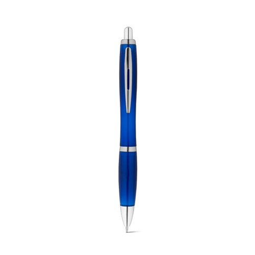 blue SWING rPET. Bolígrafo de PET reciclado (100% rPET) con clip metálico