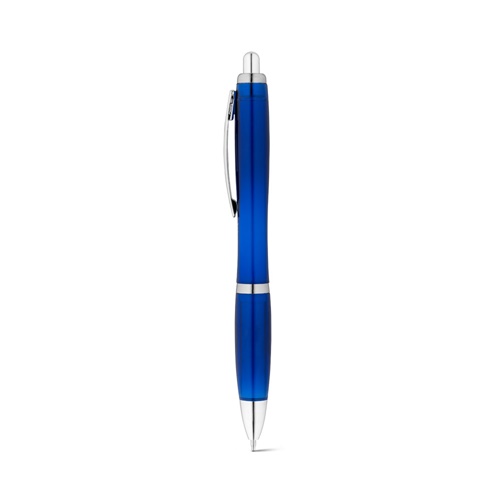 blue SWING rPET. Bolígrafo de PET reciclado (100% rPET) con clip metálico