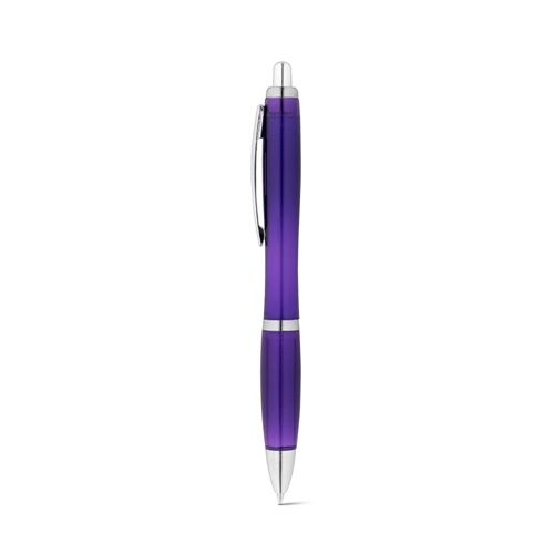 purple SWING rPET. Bolígrafo de PET reciclado (100% rPET) con clip metálico