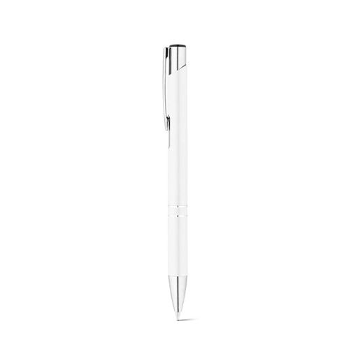 white RE-BETA. Bolígrafo en aluminio reciclado (100% rAL)