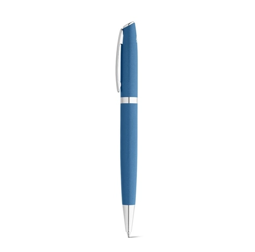 blue RE-LANDO-SET. Set de roller y bolígrafo con cuerpo de aluminio reciclado (100% rAL)