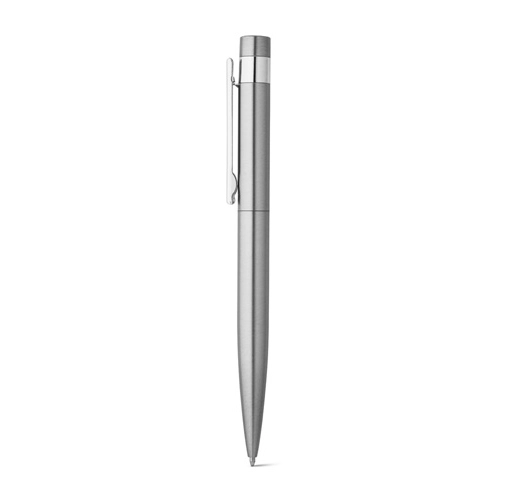 ALEXA. Bolígrafo con cuerpo de acero inoxidable (53% rSS) y clip