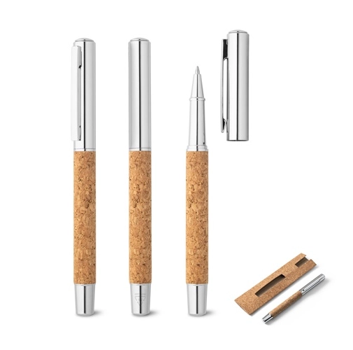 ANDREW. Roller con cuerpo de acero inoxidable (90% rSS) y corcho con clip