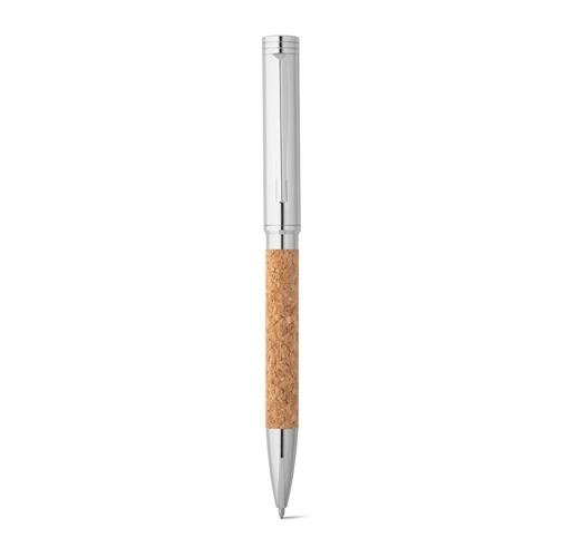 CORKO. Bolígrafo de corcho y metal con mecanismo de giro