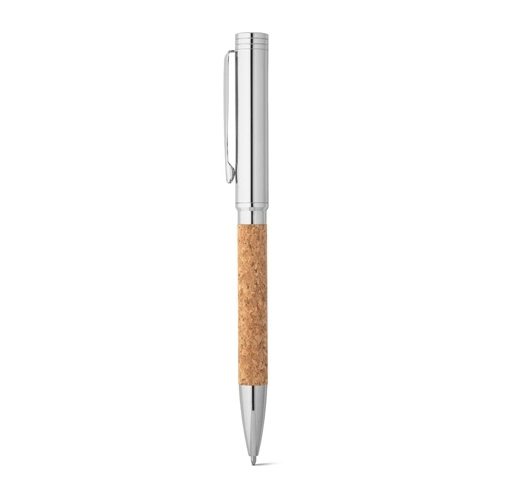 CORKO. Bolígrafo de corcho y metal con mecanismo de giro
