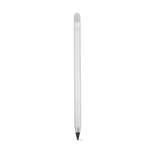 cromado satinado MONET. Bolígrafo de aluminio reciclado (100% rAL) sin tinta