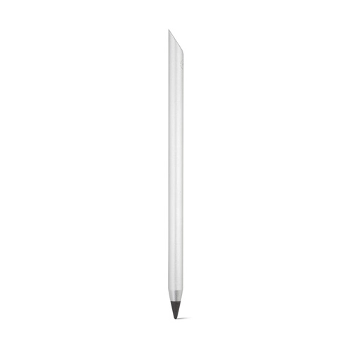 cromado satinado MONET. Bolígrafo de aluminio reciclado (100% rAL) sin tinta